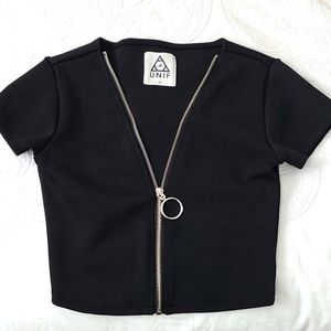 UNIF O-ring zipper shirt